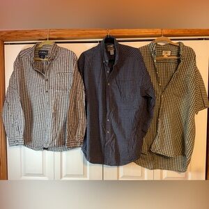 Men’s Button‎ Down Shirts Lot Bundle Size XL